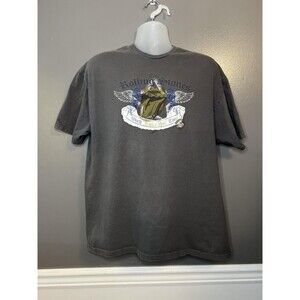 Rolling Stones Shirt Mens XL Gray World Rock N Roll Tour Band Vintage Style Tee
